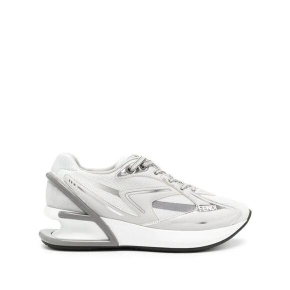 Fendi Shoes - $1781! FENDI  First 1 Leather Paneling Low-Top Sneakers - White SZ 8.5